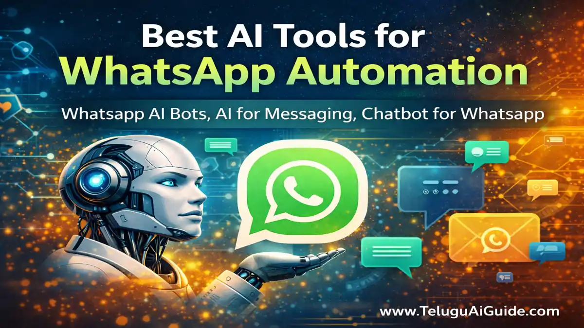 Best AI Tools for WhatsApp Automation 10 అద్భుతమైన ఏఐ టూల్స్ 2026!