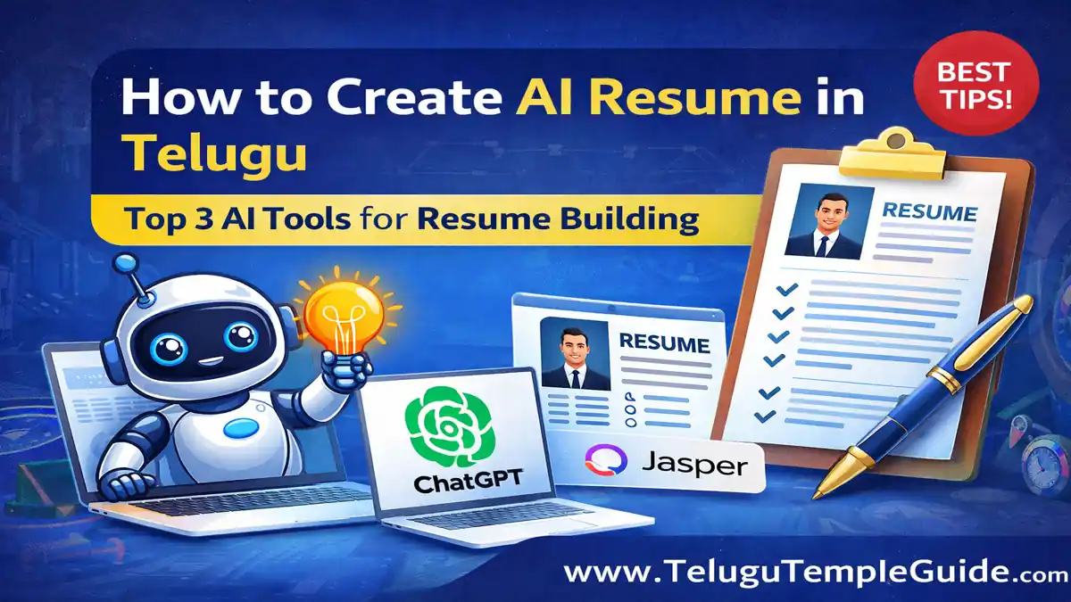 How to Create AI Resume in Telugu 2026 లో 5 నిమిషాల్లో అద్భుతమైన రెజ్యూమ్ తయారు చేయండి!