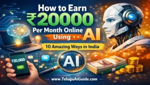 How to Earn ₹20000 Per Month Online Using AI ? 10 అద్భుతమైన మార్గాలు!