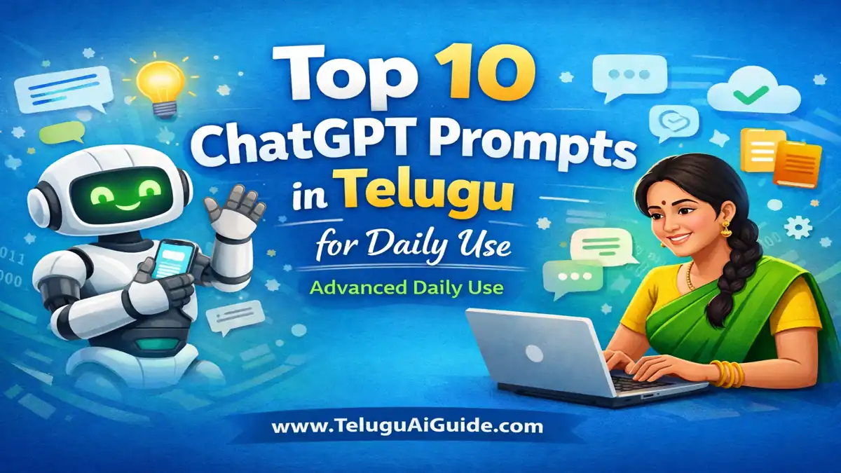 Top 10 ChatGPT Prompts in Telugu for Daily Use మీ పనిని సులభతరం చేసే అద్భుతమైన ఏఐ ప్రాంప్ట్స్!