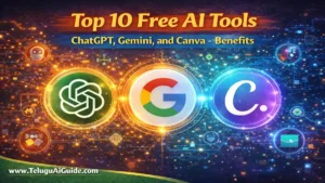 Top 10 Free AI Tools మీ పనిని సులభతరం చేసే 10 అద్భుతమైన ఏఐ టూల్స్! (2026)
